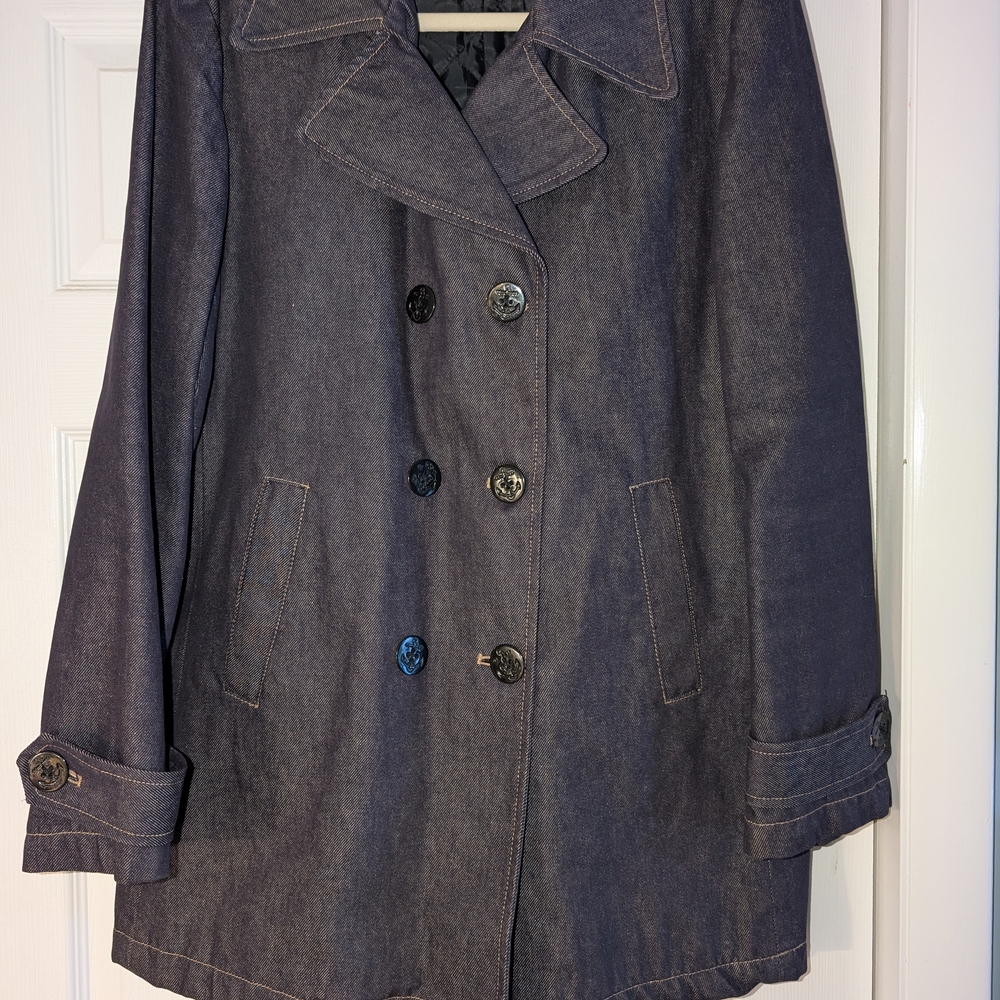 GAP Vintage Jean Peacoat Women's